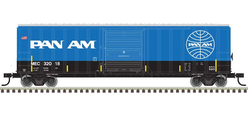 Atlas ACF(R) 50'6" Boxcar - Ready to Run -- Pan Am 32024 (blue, black) - ATL20006708