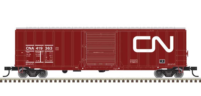 Atlas ACF(R) 50'6" Boxcar - Ready to Run -- Canadian National 419348 (Boxcar Red, white) - ATL20006713
