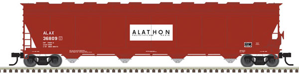Atlas HO ACF 5701 Centerflow Plastics Hopper - Ready to Run - Master(R) -- Cain Chemicals ALAX 36809 (red, white)