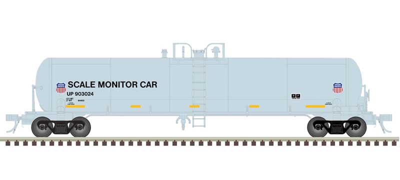 Atlas HO GATX 20,700-Gallon Tank Car - Ready to Run - Master(R) -- Union Pacific #903025 (blue, red, white, black, Scale Test Car)