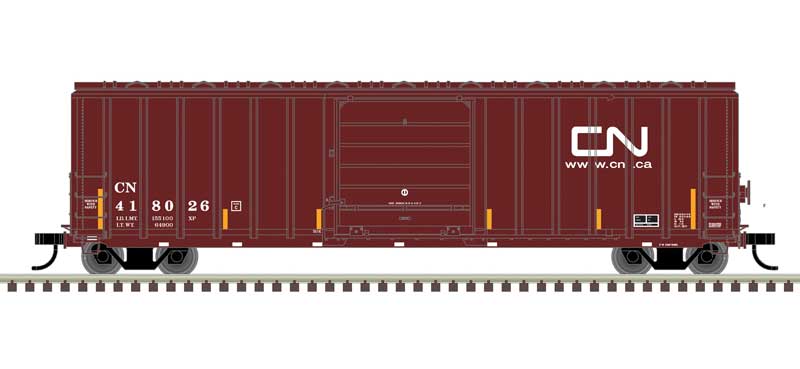 Atlas HO Berwick 50' Boxcar - Ready to Run - Master(R) -- Canadian National #418149 (Boxcar Red, white)