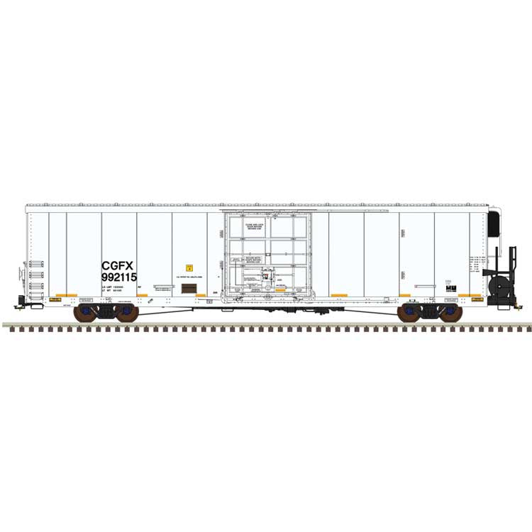 Atlas HO TrinityRail(R) 64' Modern Reefer - Ready to Run -- Cedar Grove Logistics CGFX #992143 (white, black)