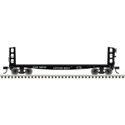 Atlas HO 42' Pulpwood Flatcar with Load - Ready to Run -- Cotton Belt SSW #88532 (black)