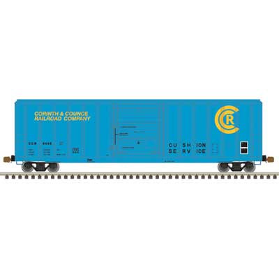 Atlas HO FMC 5347 Single-Door Boxcar - Ready to Run - Master(R) -- Corinth & Counce #4622 (blue, yellow)