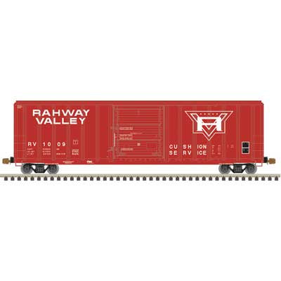 Atlas HO FMC 5347 Single-Door Boxcar - Ready to Run - Master(R) -- Rahway Valley #1009 (red, white)