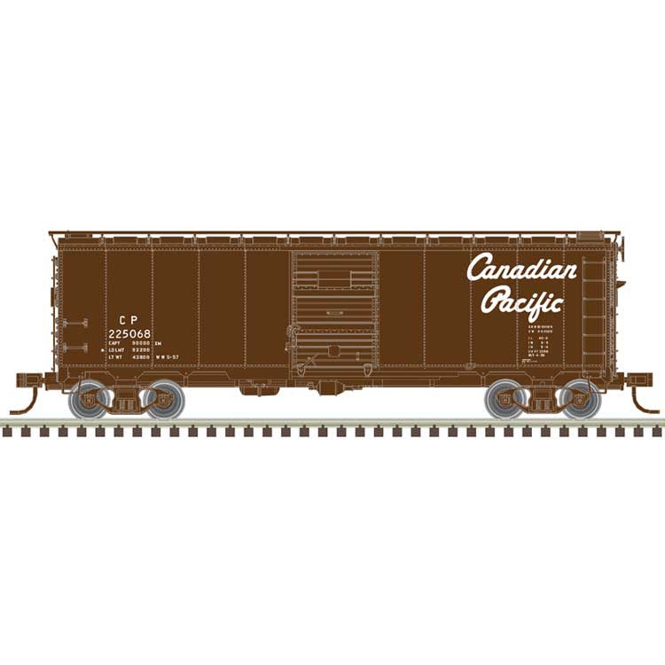 Atlas HO 1932 ARA 40' Steel Boxcar - Ready to Run - Master(R) -- Canadian Pacific #225074 (Boxcar Red, white, Script Lettering)