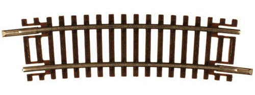 Atlas Code 55 Track w/Nickel-Silver Rail & Brown Ties -- 11-1/4" Radius Half Curve pkg(6) - ATL2013