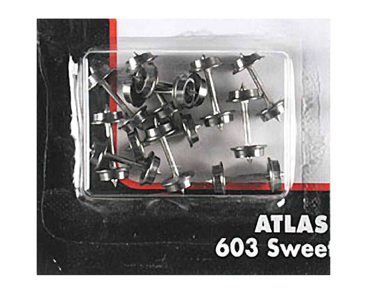 Atlas 22133 N 33" Blackened Metal Wheels -- 33" for Micro-Trains Sideframes pkg(12)