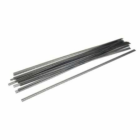Atlas N Code 80 Flex Track - 29-1/2" Long -- Black Ties (Sold per Piece) - ATL2500