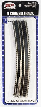 Atlas Curved Snap-Track(R) -- 17" Radius, Black Ties pkg(6) - ATL2525
