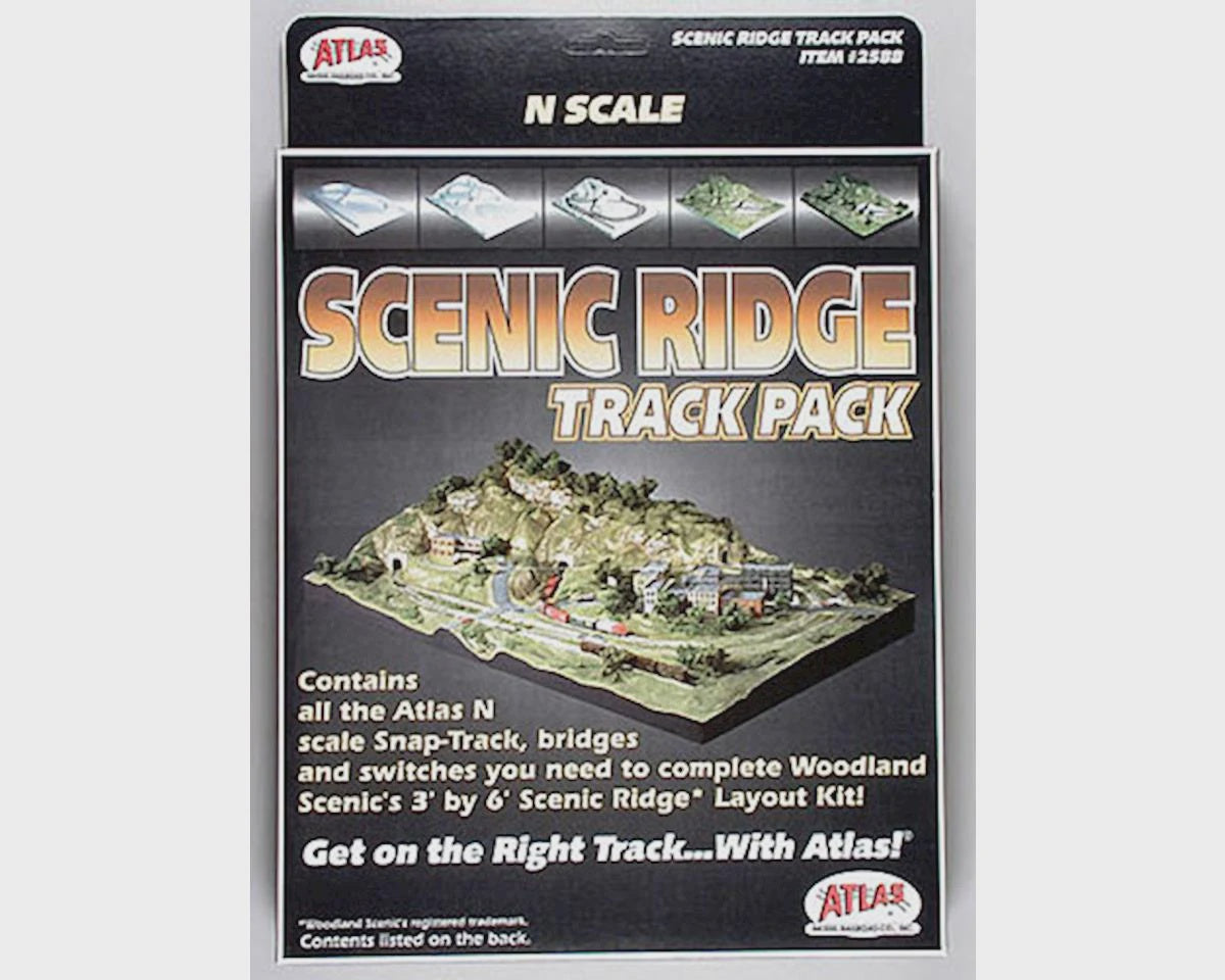 Atlas Scenic Ridge Track Pack -- For Woodland Scenics Scenic Ridge Layout - ATL2588