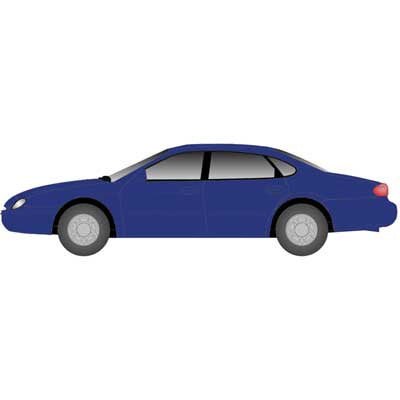 Atlas N American Automobiles - Ford - Taurus 1996 4-Door Sedan pkg(2) -- Moonlight Blue
