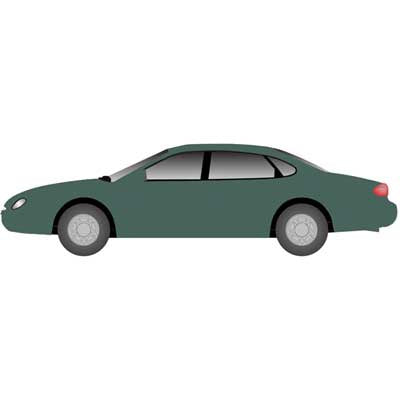 Atlas N American Automobiles - Ford - Taurus 1996 4-Door Sedan pkg(2) -- Medium Willow Green