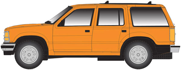 Atlas 1993 Ford(R) Explorer w/Rotary Beacon (Non-Operating) - Assembled - Master(R) -- Painted, Unlettered (yellow) - ATL30000073
