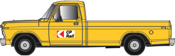 Atlas HO Ford F-100 Pickup Trk Canadian Pacific (Yellow) - ATL30000127