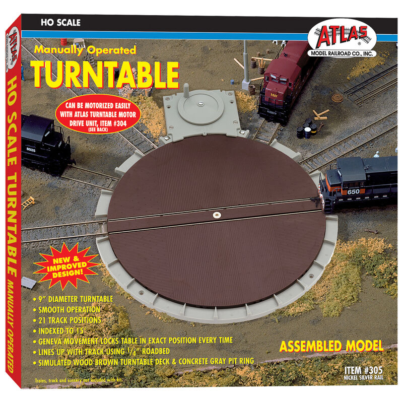 Atlas HO Manual Turntable - ATL305
