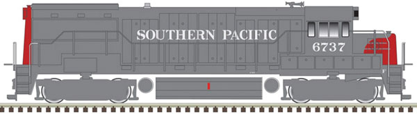 Atlas GE U25B Phase 2a - DCC - Master Gold -- Southern Pacific 6726 (gray, red) - ATL40004771