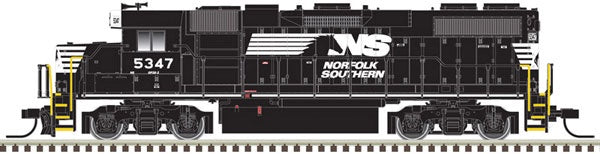 Atlas N EMD GP38-2 Phase II - Standard DC -- Norfolk Southern 5347 (black, white, Horse Head Logo)