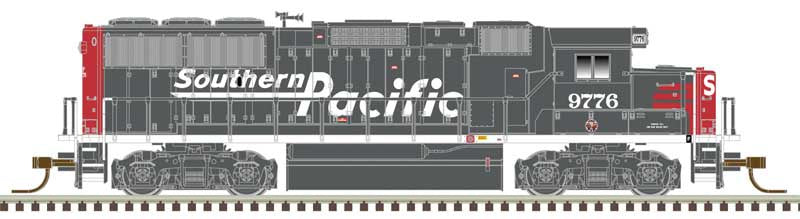 Atlas N EMD GP60 - LokSound and DCC - Master(TM) Gold -- Southern Pacific (SP) 9776 (gray, red, Speed Lettering)