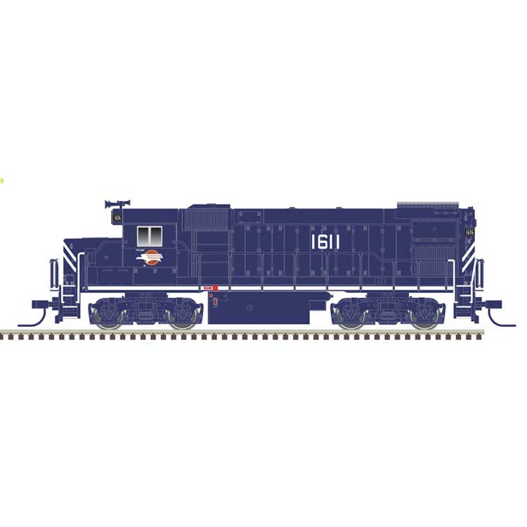 Atlas N EMD GP15-1 - Standard DC -- Missouri Pacific 1611 (blue, white)