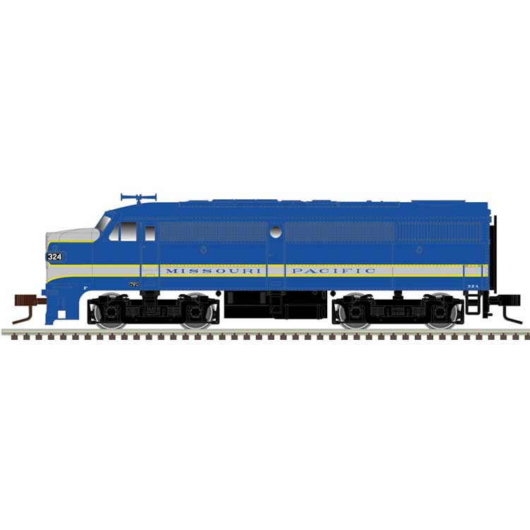 Atlas N Alco FA1 Large Numberboards - Sound and DCC - Master(R) Gold -- Missouri Pacific #324 (blue, gray, yellow)