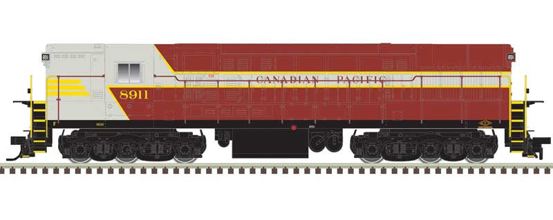 Atlas N FM H-24-66 Phase 2 Trainmaster - Standard DC -- Canadian Pacific #8911 (Late Scheme, gray, maroon, yellow)