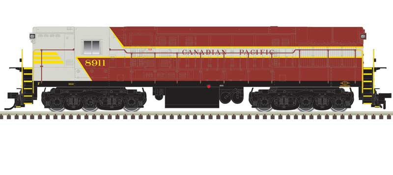 Atlas N FM H-24-66 Phase 2 Trainmaster - Standard DC -- Canadian Pacific #8913 (Late Scheme, gray, maroon, yellow)