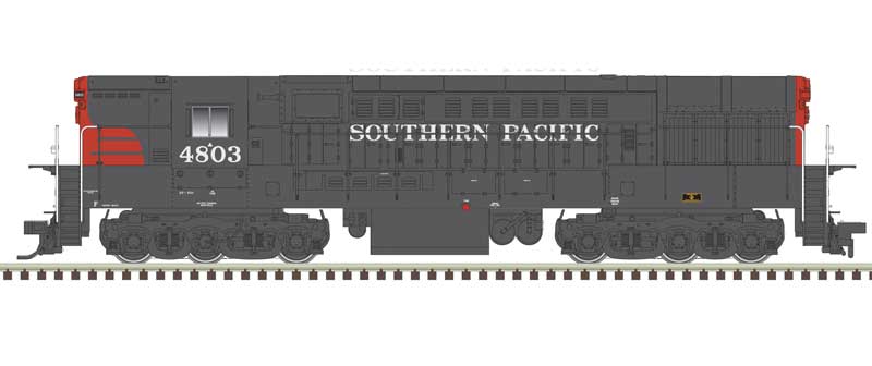 Atlas N FM H-24-66 Phase 1B Trainmaster - LokSound & DCC -- Southern Pacific #4810 (gray, red)