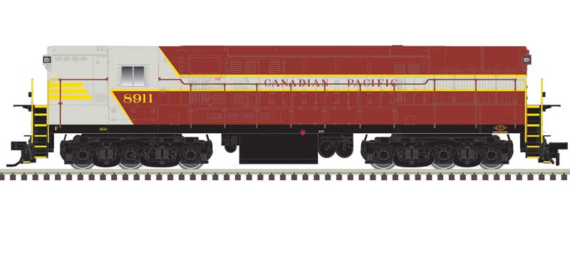Atlas N FM H-24-66 Phase 2 Trainmaster - LokSound & DCC -- Canadian Pacific #8911 (Late Scheme, gray, maroon, yellow)
