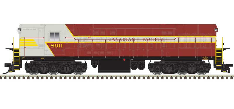 Atlas N FM H-24-66 Phase 2 Trainmaster - LokSound & DCC -- Canadian Pacific #8913 (Late Scheme, gray, maroon, yellow)