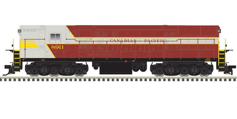 Atlas N FM H-24-66 Phase 2 Trainmaster - LokSound & DCC -- Canadian Pacific #8917 (Late Scheme, gray, maroon, yellow)