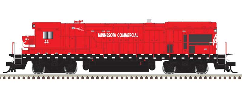 Atlas N GE B23-7 Low Nose, No Nose Headlight, Anticlimber, Ditch Lights - Standard D -- Minnesota Commercial #43 (Ditch Lights, red, white)