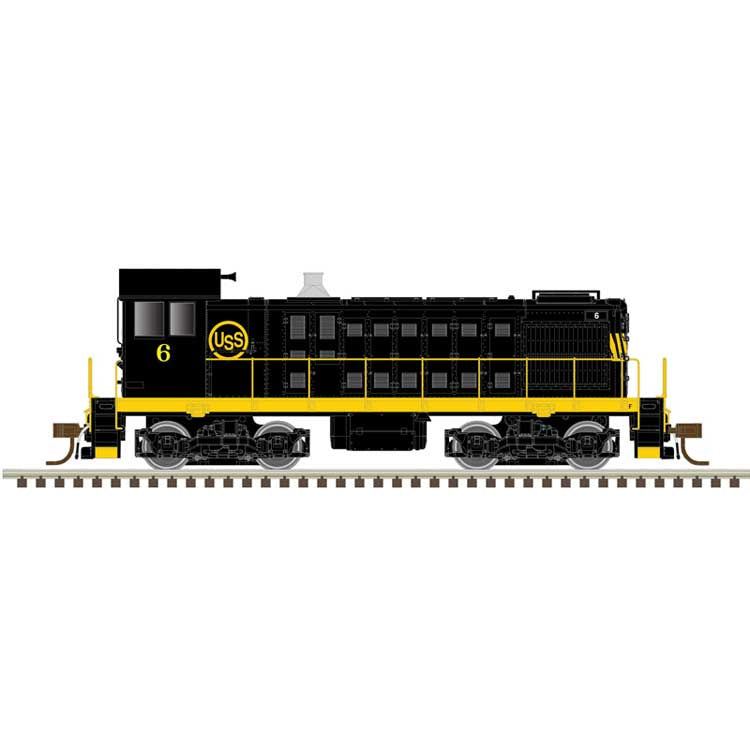 Atlas N Alco S2 - Standard DC - Master(R) -- US Steel #6 (black, yellow)
