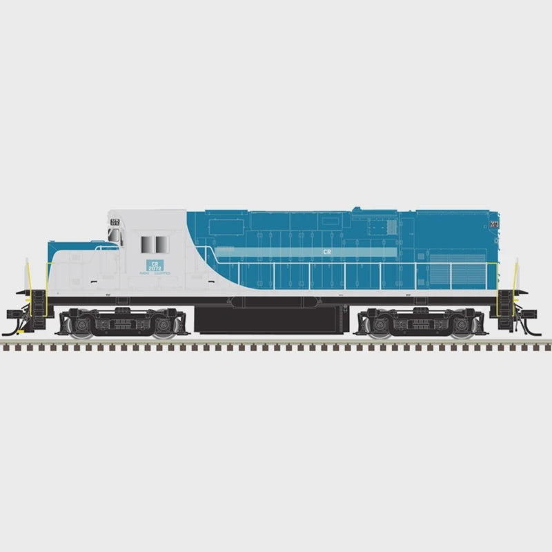 Atlas N Alco C420 Low Nose - Sound and DCC - Master(R) Gold -- Conrail #2074 (Ex-L&HR, blue, gray, white)