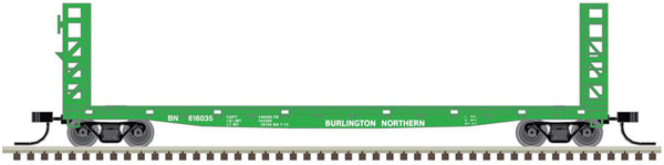 Atlas N 48' GSI Bulkhead Flat Car, BN #616018 - ATL50004804
