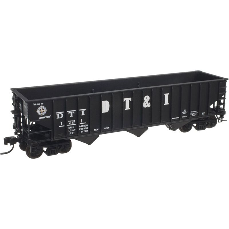 Atlas Pullman-Standard 2750 3-Bay Hopper - Ready to Run - Master(R) -- Detroit, Toledo and Ironton 1734 (black, white) - ATL50004912