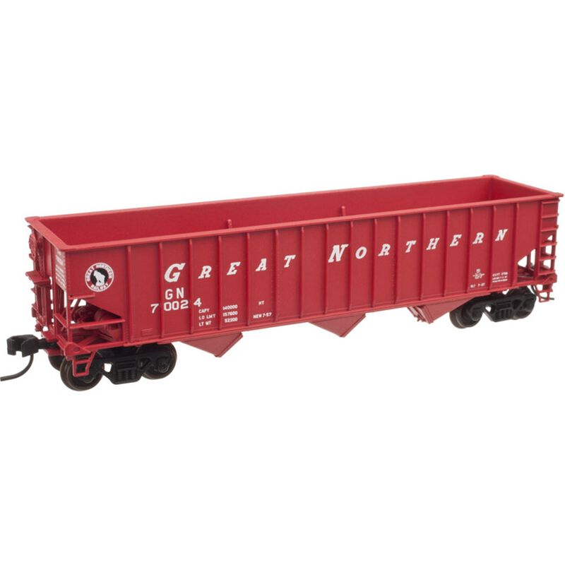 Atlas Pullman-Standard 2750 3-Bay Hopper - Ready to Run - Master(R) -- Great Northern 70121 (red, white, black, Small Rocky Logo) - ATL50004914