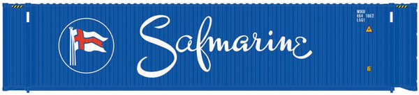 Atlas N 45' Container, Safmarine Set #2 (464180, 464181, 464188) - ATL50004984