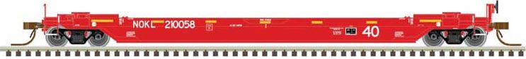 Atlas N 40' Rebuilt Well Car - Ready to Run - Master(R) -- NOKL 21056 (red) - ATL50005297