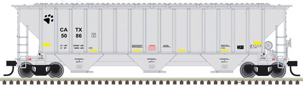 Atlas N Thrall 4750 3-Bay Covered Hopper - CATX 5107 (gray, black)