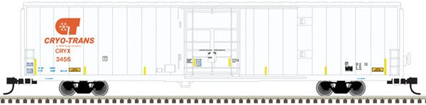 Atlas N Cryogenic Reefer - Ready to Run - Master(R) -- Cryo-Trans 3470 (Ex-Lamb Weston, white, orange)