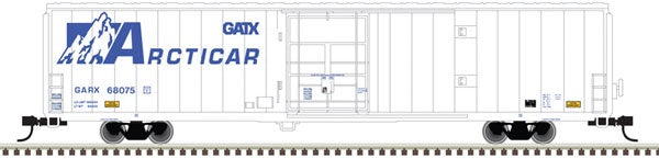 Atlas N Cryogenic Reefer - Ready to Run - Master(R) -- GATX 68073 (white, blue, Arcticar Markings)