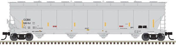 Atlas ACF 5701 Centerflow Plastics Hopper - Ready to Run - Master(R) -- Union Carbide CCBX 58052 (gray) - ATL50006018