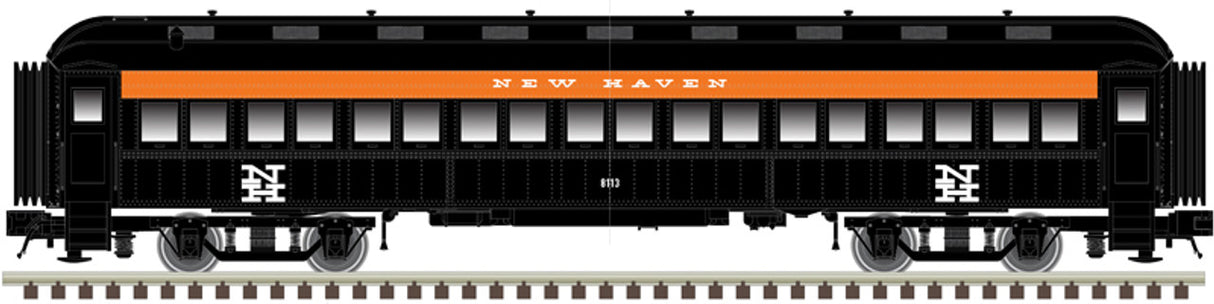 Atlas N ACF Heavyweight 60' Coach - Ready to Run -- New Haven #8131 (black, orange, white) - ATL50006263