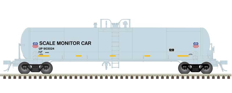 Atlas N GATX 20,700-Gallon Tank Car - Ready to Run - Master(R) -- Union Pacific #903024 (blue, red, white, black, Scale Test Car)
