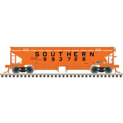 Atlas N 70-Ton Hart Ballast Car - Ready to Run - Master(R) -- Southern Railway #993627 (orange, black)