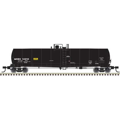 Atlas N ACF 23,500-Gallon Tank Car - Ready to Run - Master(R) -- Exxon Mobil  MOBX #14271 (black, reporting marks only)