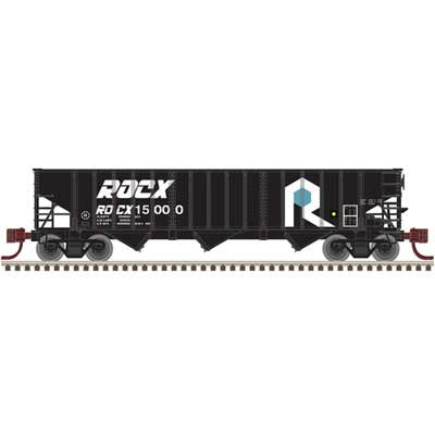 Atlas N Pullman-Standard PS-2750 3-Bay Hopper - Ready to Run - Master(R) -- Rock Island Improvement Company ROCX #15003 (black, blue, white)