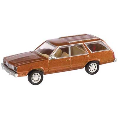 Atlas Master(TM) N-Scale American Automobiles 1978 Ford(R) Fairmont Wagon pkg(2) -- Medium Chestnut