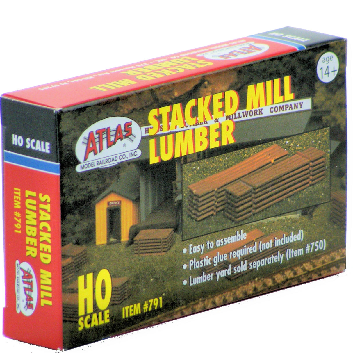 Atlas HO Stacked Mill Lumber - ATL791